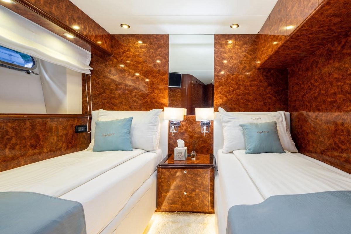 Cabin on Lady Lona, a Amer 86 yacht at Seget Donji, Croatia