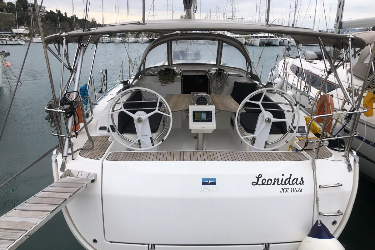 Leonidas, a Bavaria Bavaria Cruiser 46 sailboat at Municipal Unit of Lefkada, Greece