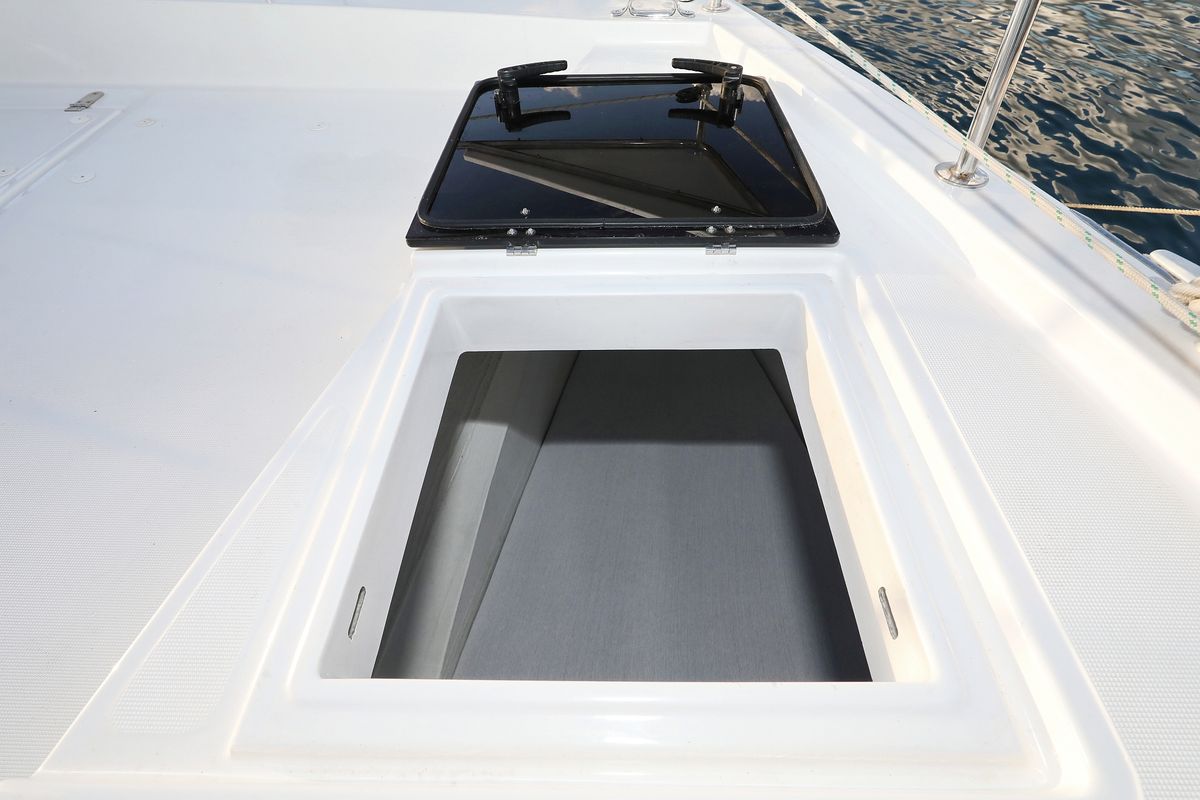 Aurora, a Bali 4.2 catamaran at Grad Vodice, Croatia