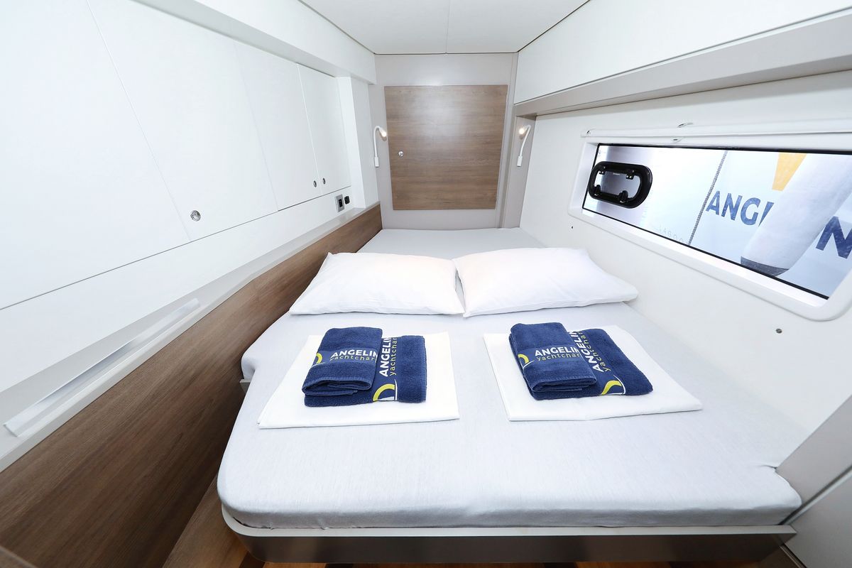Cabin on Aurora, a Bali 4.2 catamaran at Grad Vodice, Croatia