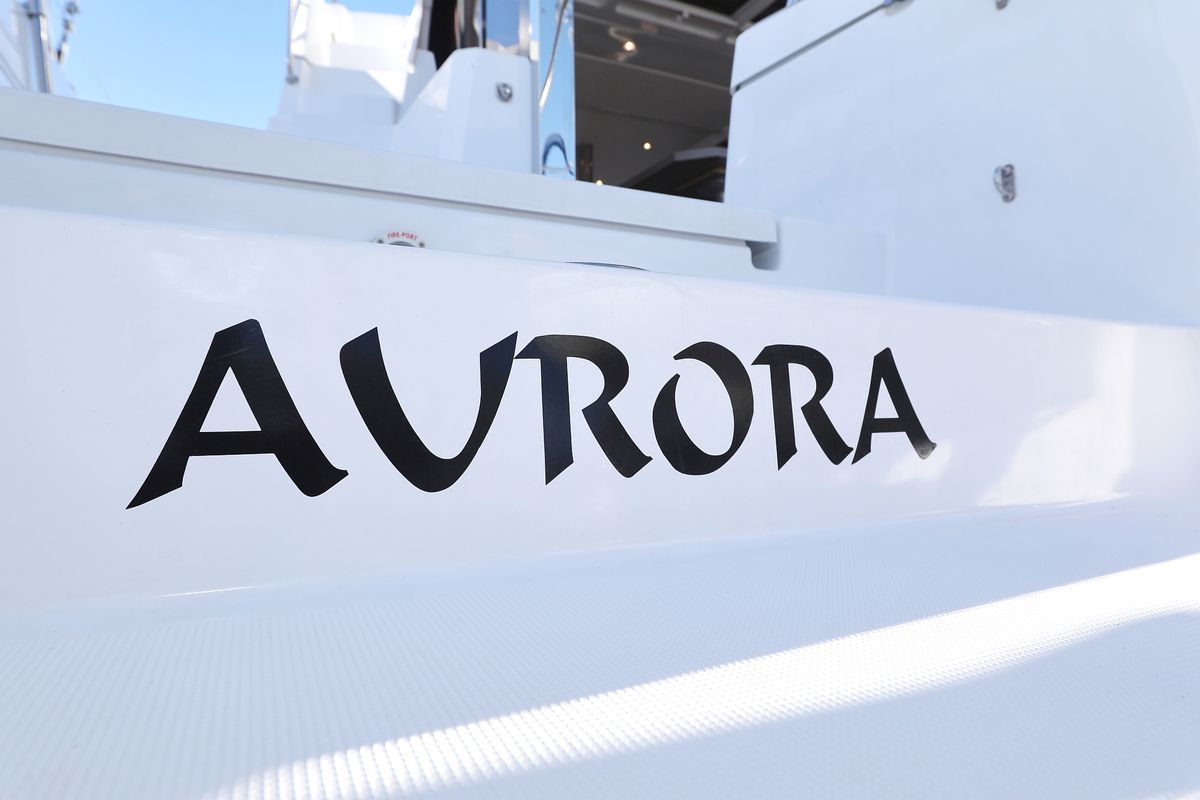 Aurora, a Bali 4.2 catamaran at Grad Vodice, Croatia