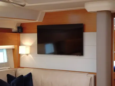 Salon of Eclipse, a Hanse Yachts Hanse 588 sailboat at Athens, Greece