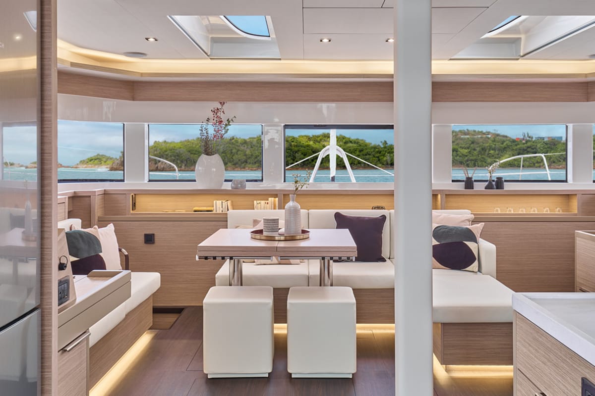 Salon of Seas The Day, a Lagoon 55 catamaran at Grad Kaštela, Croatia