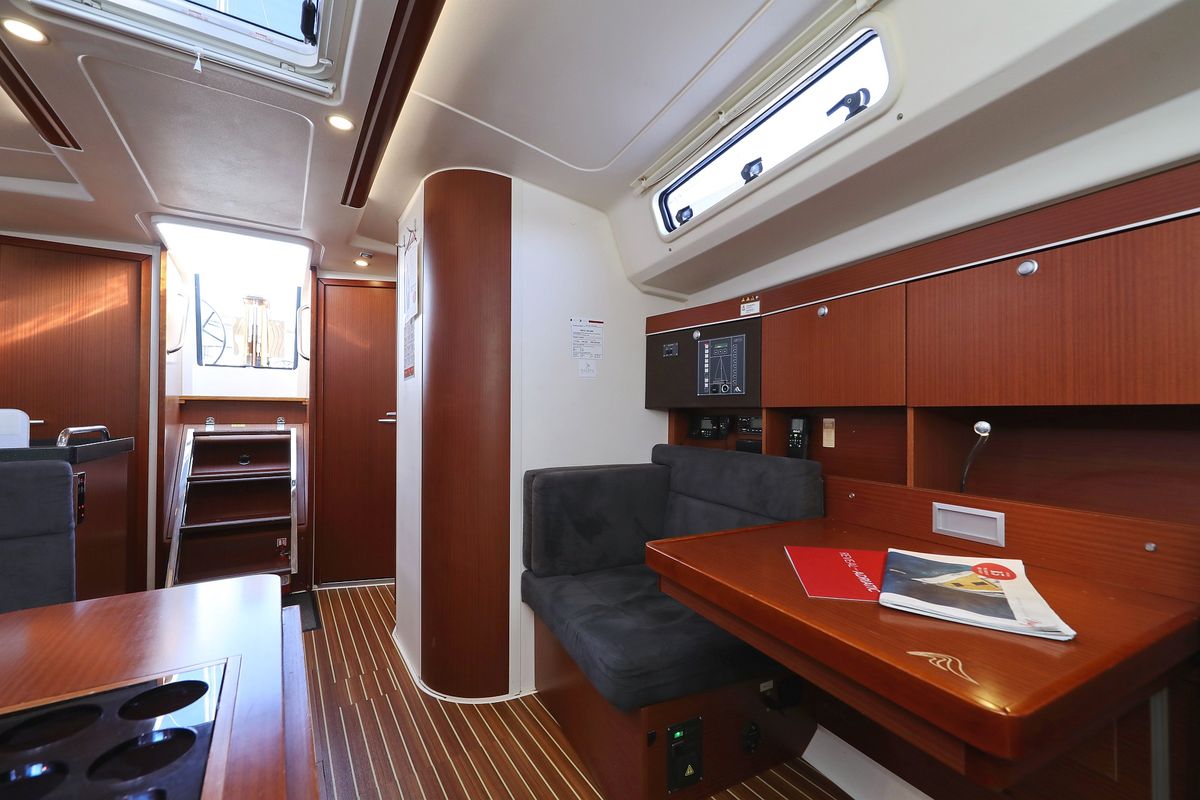 Salon of Take A Break, a Hanse Yachts Hanse 415 sailboat at Grad Kaštela, Croatia