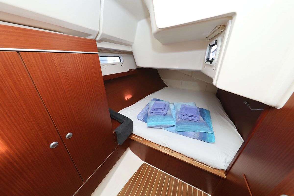 Cabin on Take A Break, a Hanse Yachts Hanse 415 sailboat at Grad Kaštela, Croatia