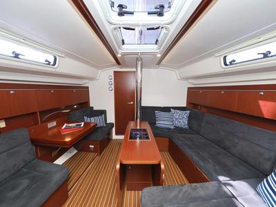 Salon of Take A Break, a Hanse Yachts Hanse 415 sailboat at Grad Kaštela, Croatia
