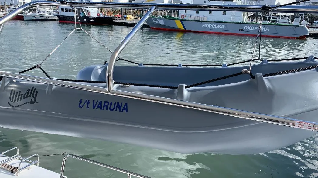 Varuna, a Lagoon 42 catamaran at Eden Island Marina, Seychelles