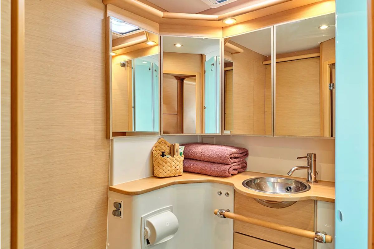 Head on Sophia, a Lagoon 50 catamaran at Athens, Greece