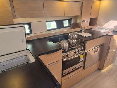 Galley of Kille, a Hanse Yachts Hanse 510 sailboat at Fethiye, Turkey