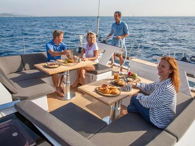 Deck of Balance, a Hanse Yachts Hanse 510 sailboat at Općina Sukošan, Croatia