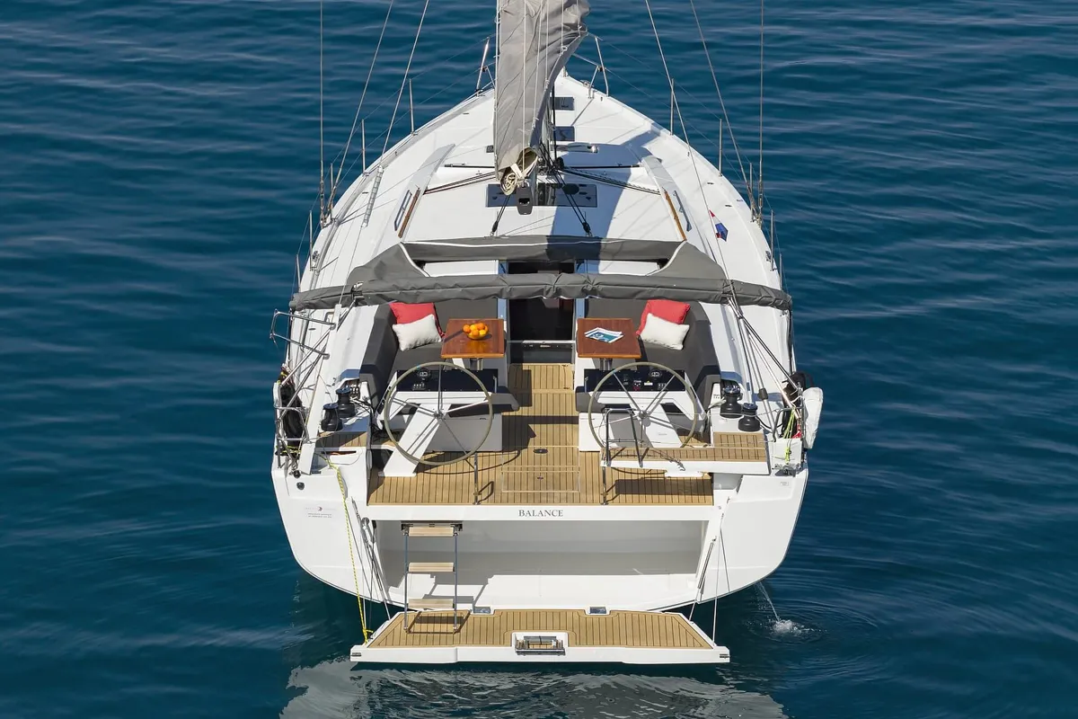 Balance, a Hanse Yachts Hanse 510 sailboat at Općina Sukošan, Croatia