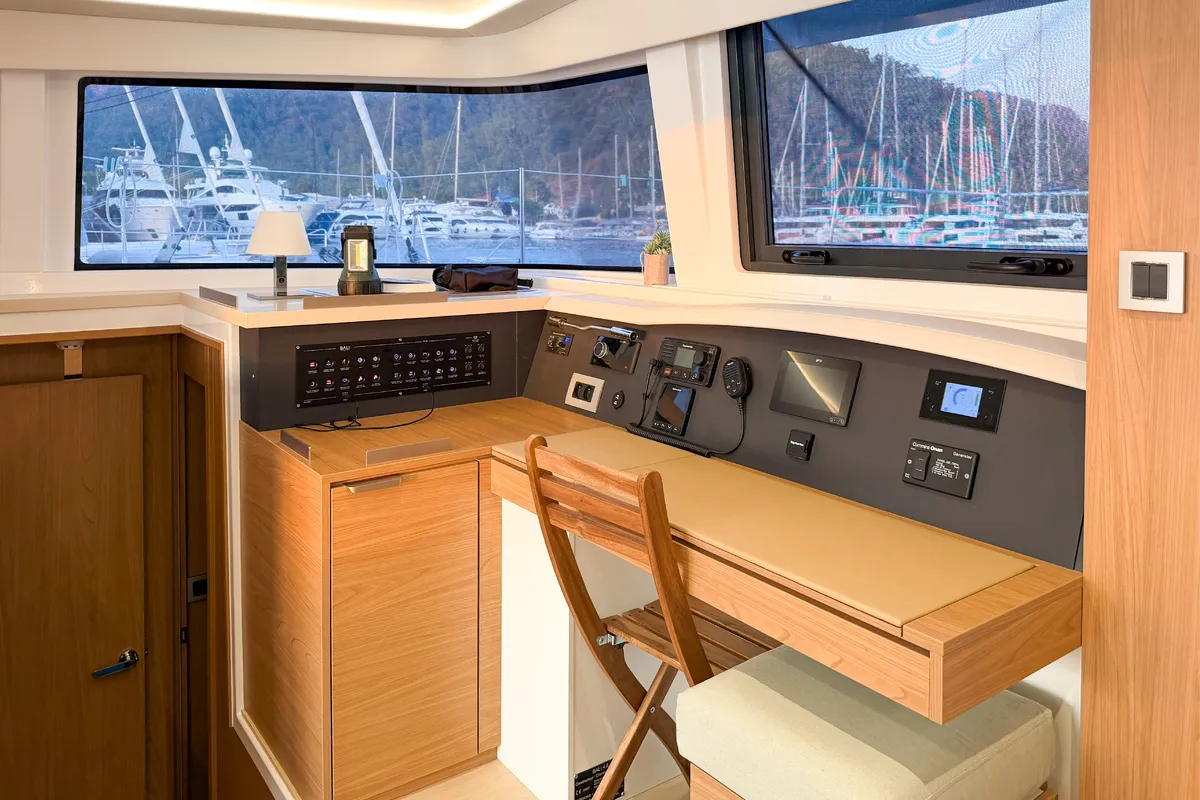 Luna 2, a Bali 4.8 catamaran at Marmaris, Turkey