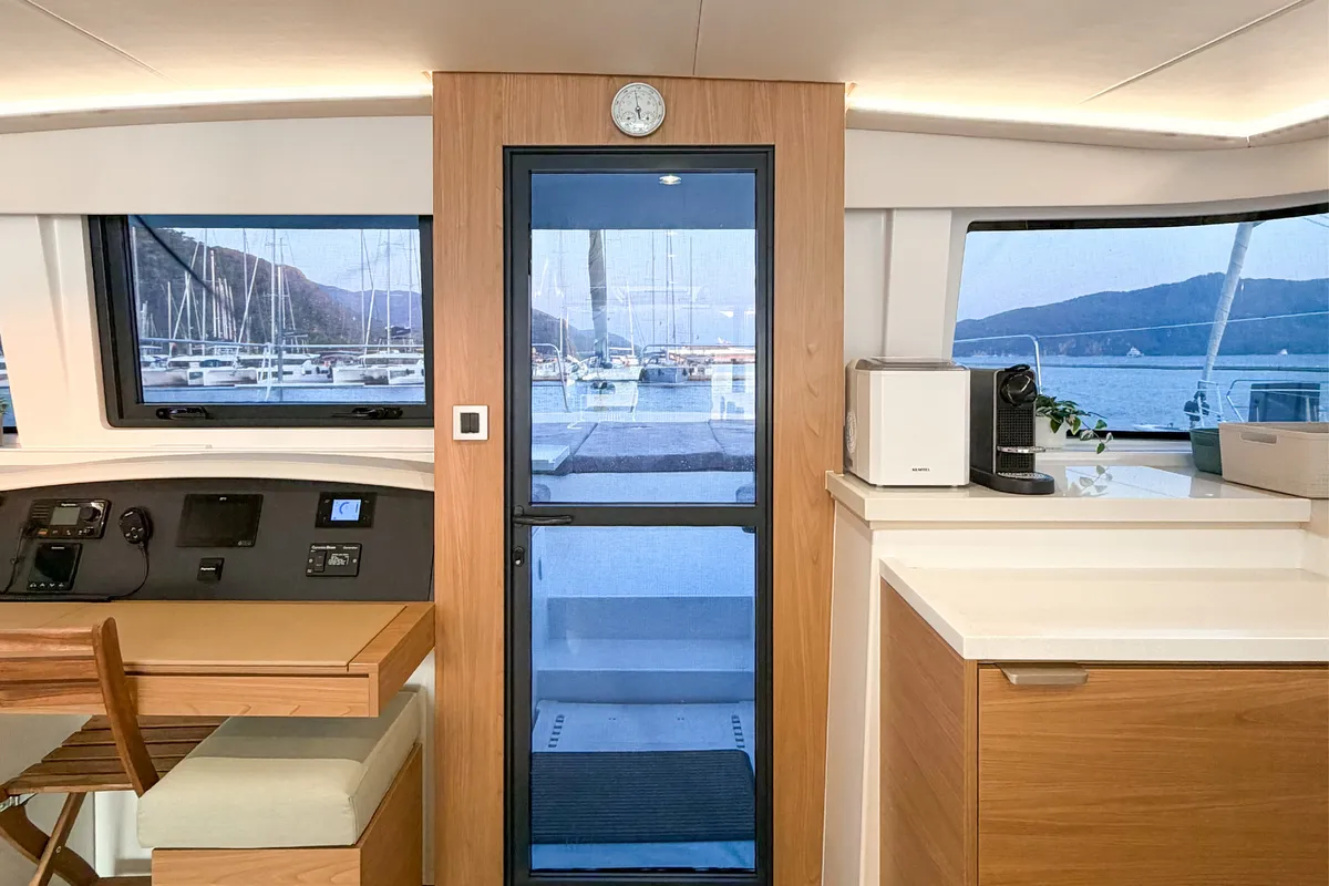 Luna 2, a Bali 4.8 catamaran at Marmaris, Turkey