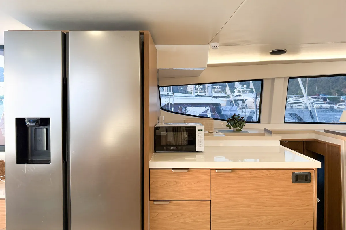 Luna 2, a Bali 4.8 catamaran at Marmaris, Turkey
