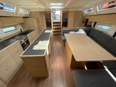 Salon of Bianco, a D&D Kufner 50 sailboat at Seget Donji, Croatia