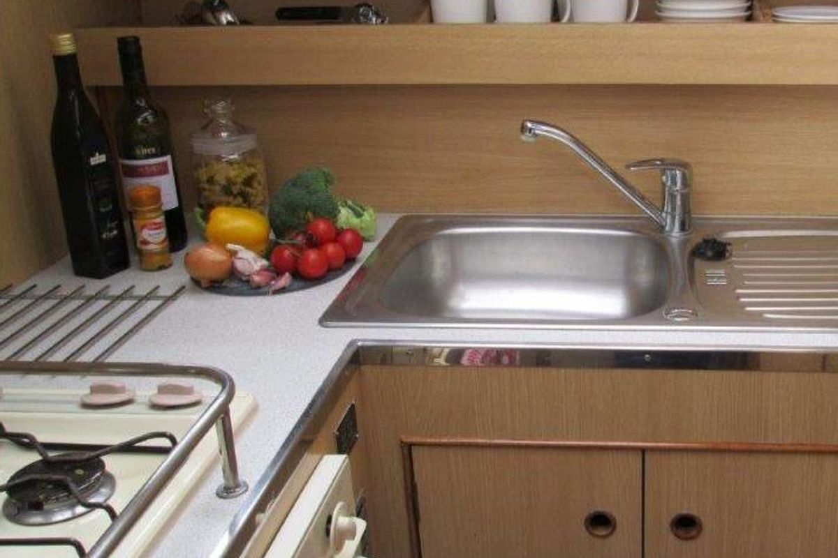 Galley of Curlew WHS - Budget 1, a Cygnet Curlew WHS motorboat at Laggan, United Kingdom