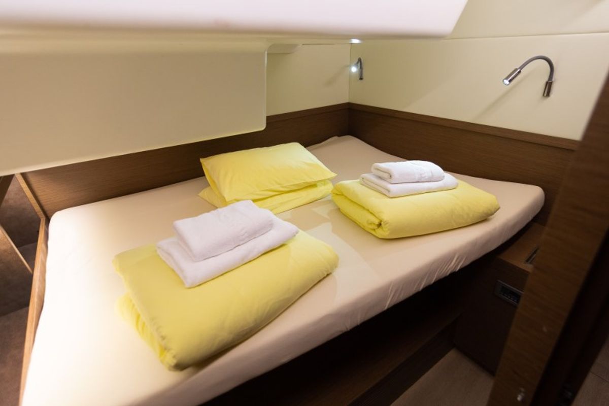 Cabin on Zuzo 1ST, a Lagoon 50 catamaran at Grad Šibenik, Croatia