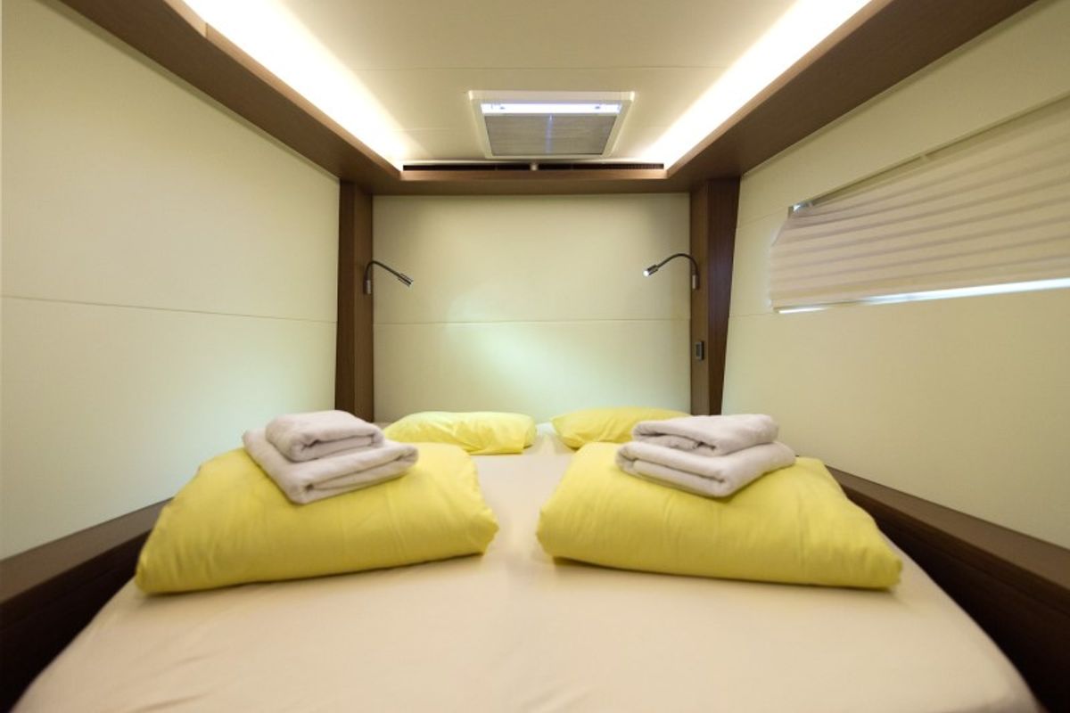 Cabin on Zuzo 1ST, a Lagoon 50 catamaran at Grad Šibenik, Croatia