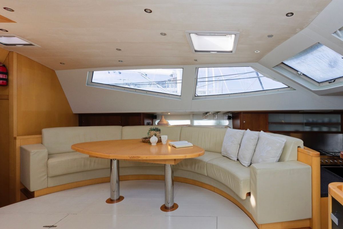 Salon of Makay, a Garcia Yachts Garcia 72.2 sailboat at Grad Kaštela, Croatia
