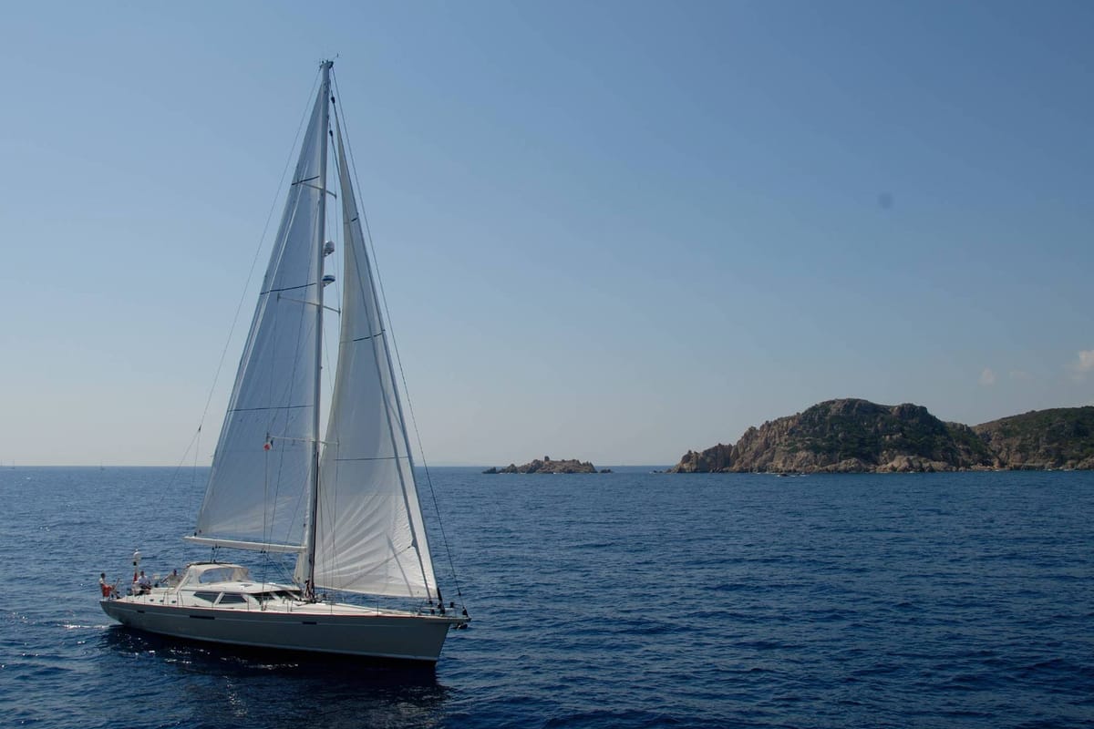 Exterior view of Makay, a Garcia Yachts Garcia 72.2 sailboat at Grad Kaštela, Croatia