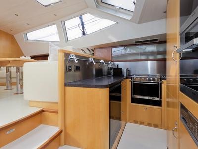 Galley of Makay, a Garcia Yachts Garcia 72.2 sailboat at Grad Kaštela, Croatia
