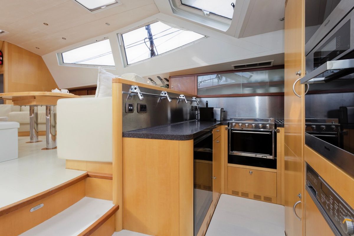 Galley of Makay, a Garcia Yachts Garcia 72.2 sailboat at Grad Kaštela, Croatia