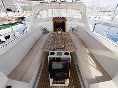 Deck of Makay, a Garcia Yachts Garcia 72.2 sailboat at Grad Kaštela, Croatia