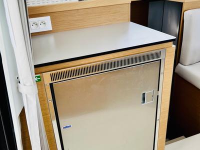 Galley of Olokum Ibiza Crewed, a Excess 11 catamaran at Ibiza, Spain