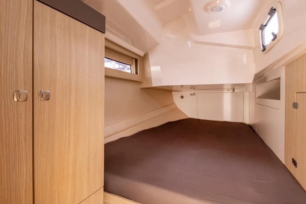 Cabin on Zatoka Kula, a Northman Maxus 34 sailboat at Sztynort, Poland