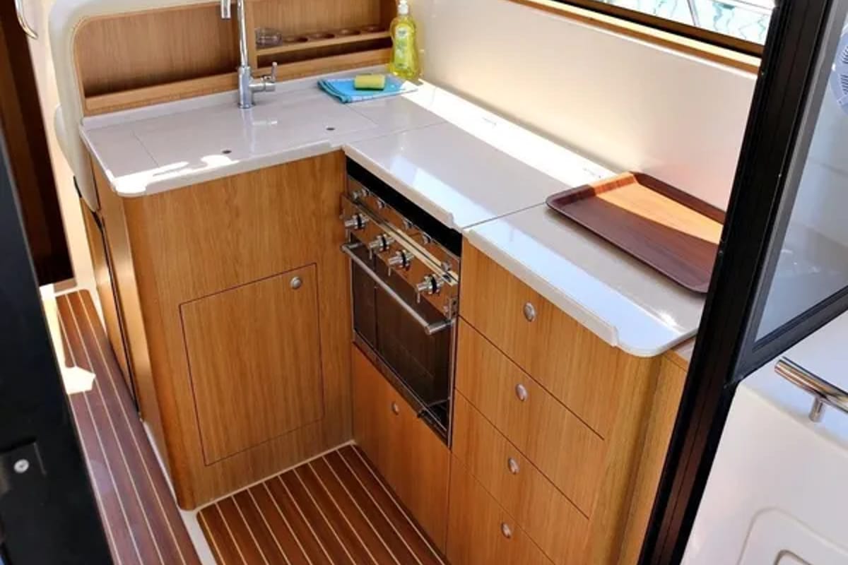 Galley of Bianca, a SAS - Vektor Adriana 44 yacht at Općina Sukošan, Croatia