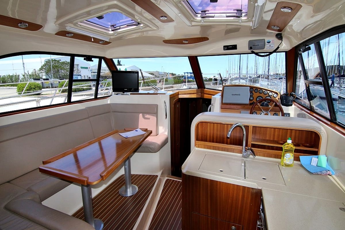 Salon of Bianca, a SAS - Vektor Adriana 44 yacht at Općina Sukošan, Croatia