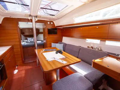 Salon of Cetus, a Dufour 382 GL sailboat at Grad Pula, Croatia