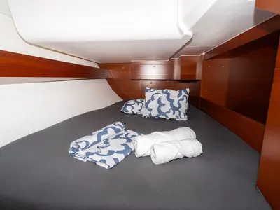 Cabin on Cetus, a Dufour 382 GL sailboat at Grad Pula, Croatia