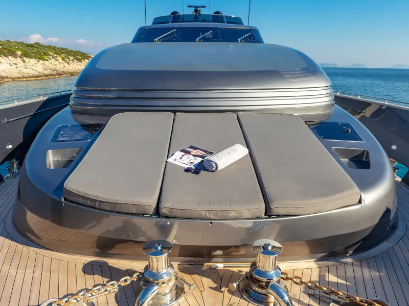 Deck of SUMMER FUN, a Admiral Yachts Admiral 101 yacht at Athens, Greece
