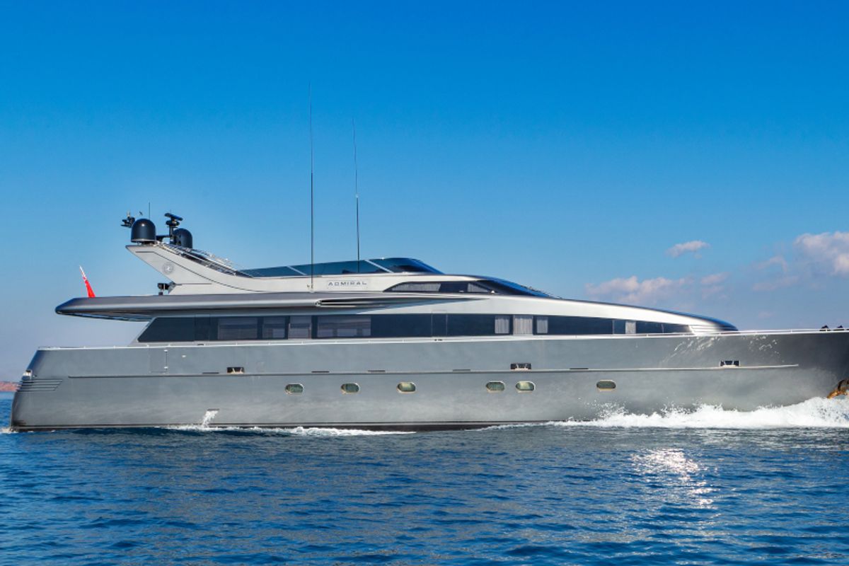 Exterior view of SUMMER FUN, a Admiral Yachts Admiral 101 yacht at Athens, Greece