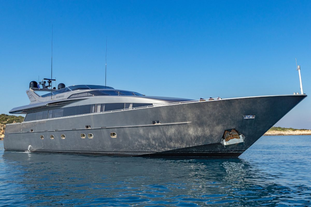 Exterior view of SUMMER FUN, a Admiral Yachts Admiral 101 yacht at Athens, Greece