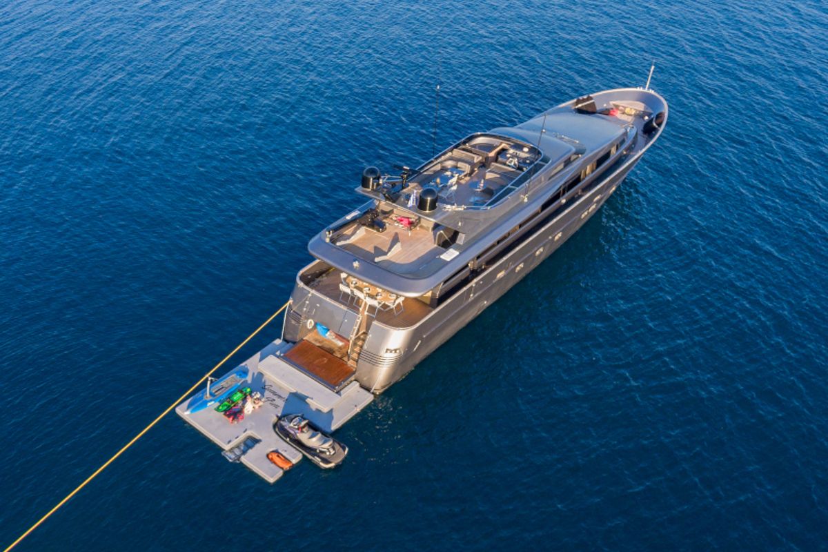 Exterior view of SUMMER FUN, a Admiral Yachts Admiral 101 yacht at Athens, Greece