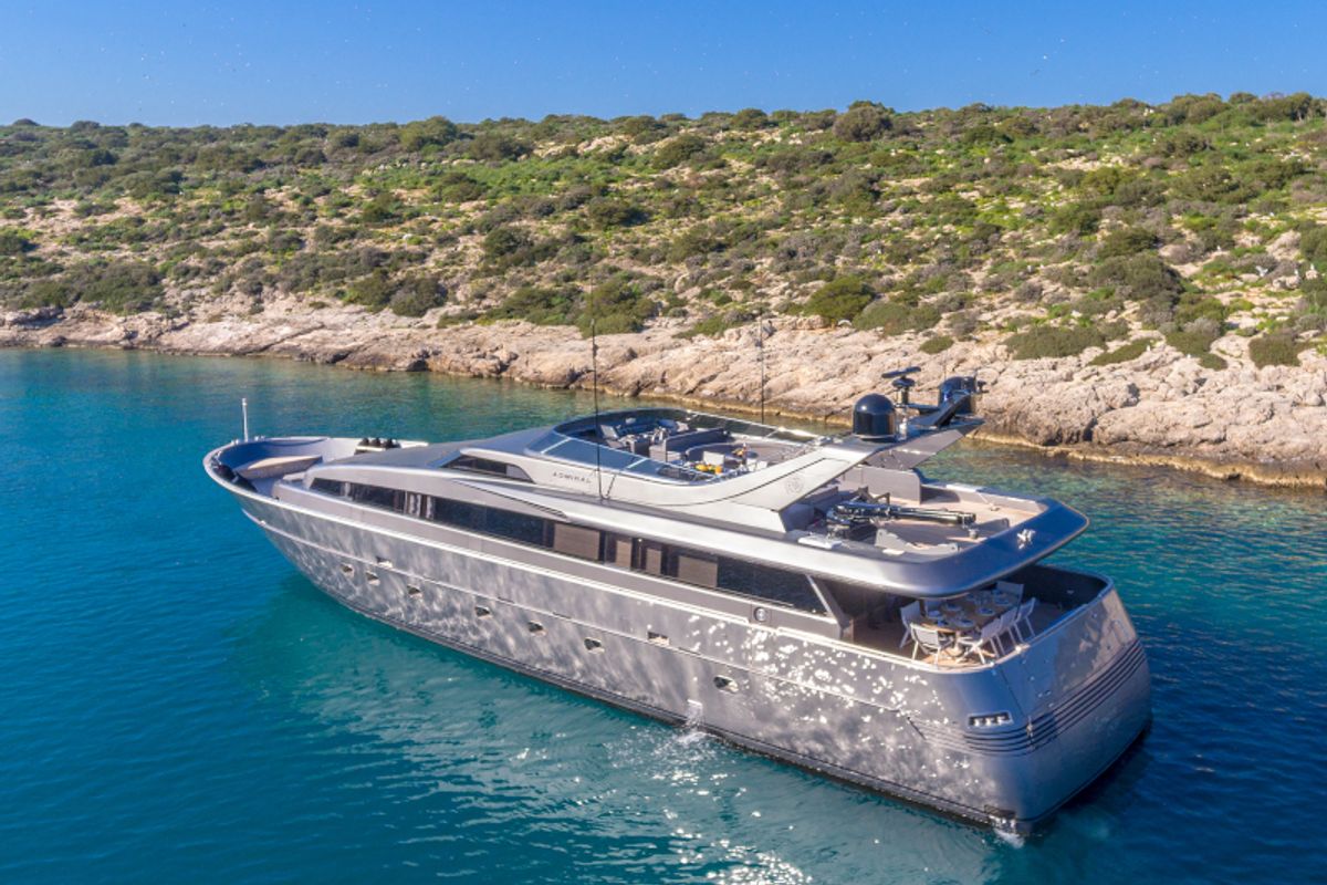Exterior view of SUMMER FUN, a Admiral Yachts Admiral 101 yacht at Athens, Greece