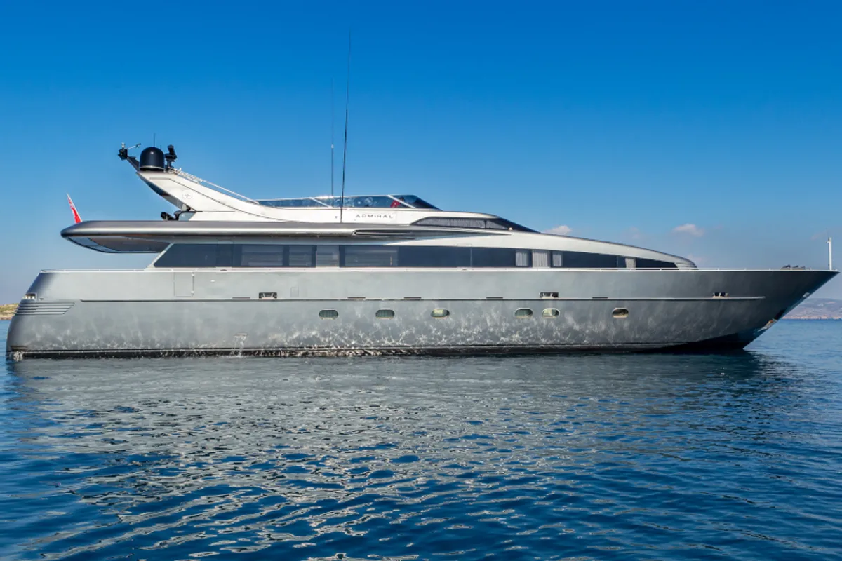 Exterior view of SUMMER FUN, a Admiral Yachts Admiral 101 yacht at Athens, Greece