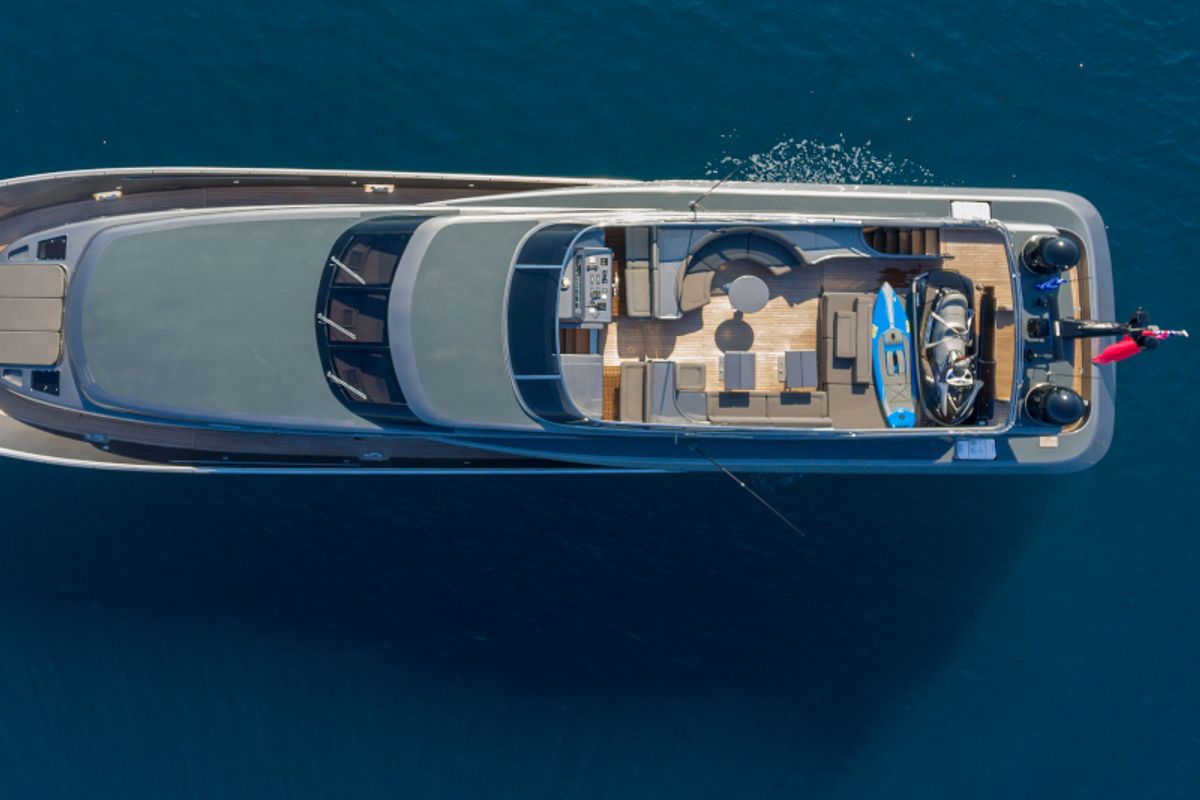 Exterior view of SUMMER FUN, a Admiral Yachts Admiral 101 yacht at Athens, Greece