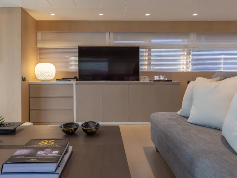 Salon of SUMMER FUN, a Admiral Yachts Admiral 101 yacht at Athens, Greece