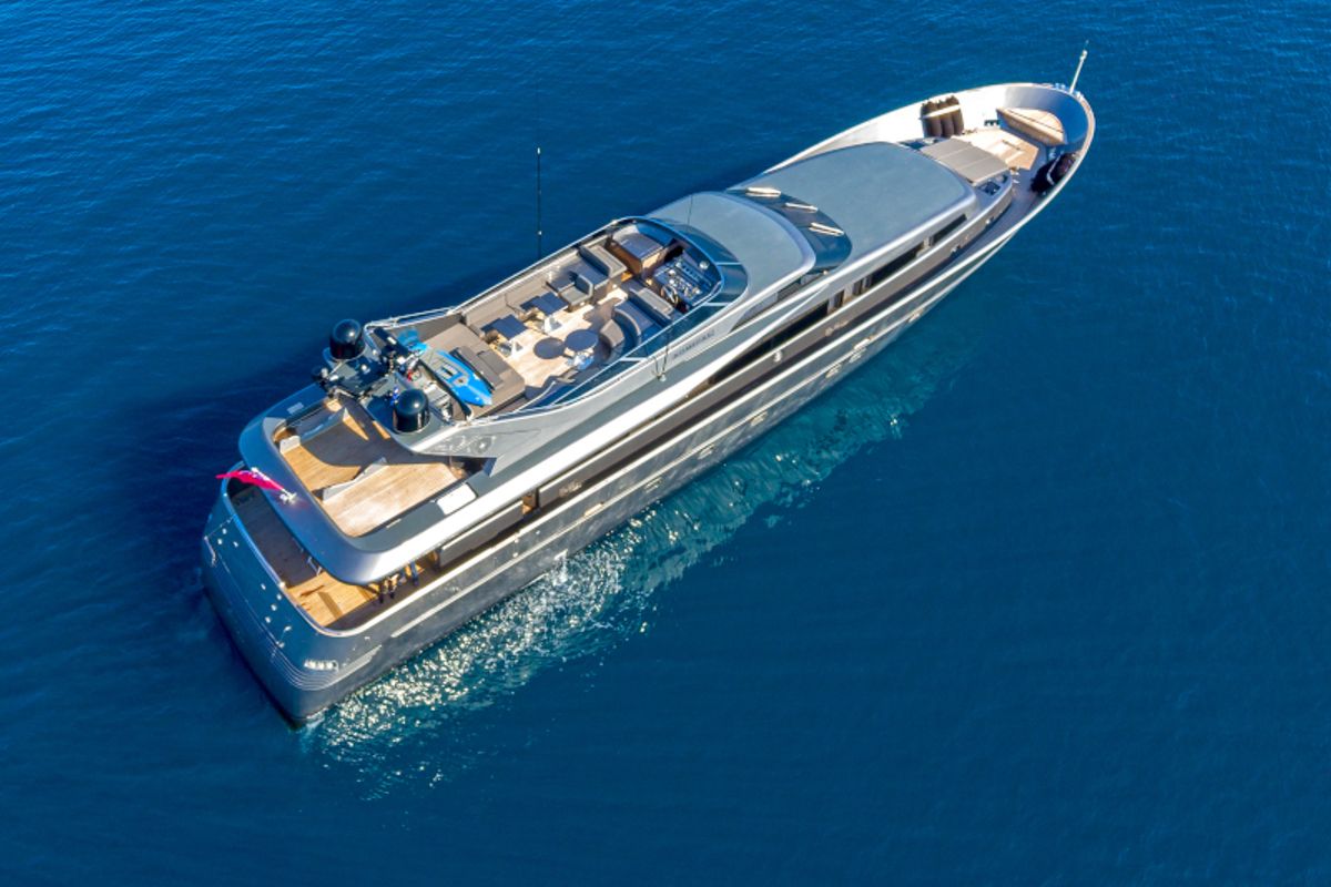 Exterior view of SUMMER FUN, a Admiral Yachts Admiral 101 yacht at Athens, Greece