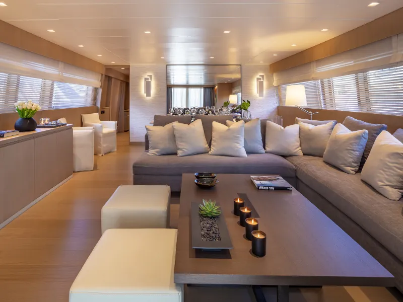 Salon of SUMMER FUN, a Admiral Yachts Admiral 101 yacht at Athens, Greece