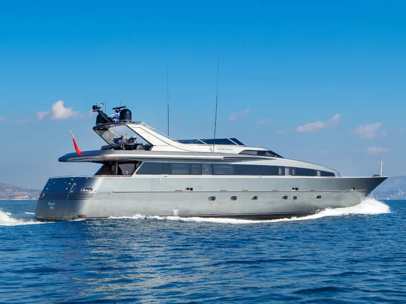 Exterior view of SUMMER FUN, a Admiral Yachts Admiral 101 yacht at Athens, Greece
