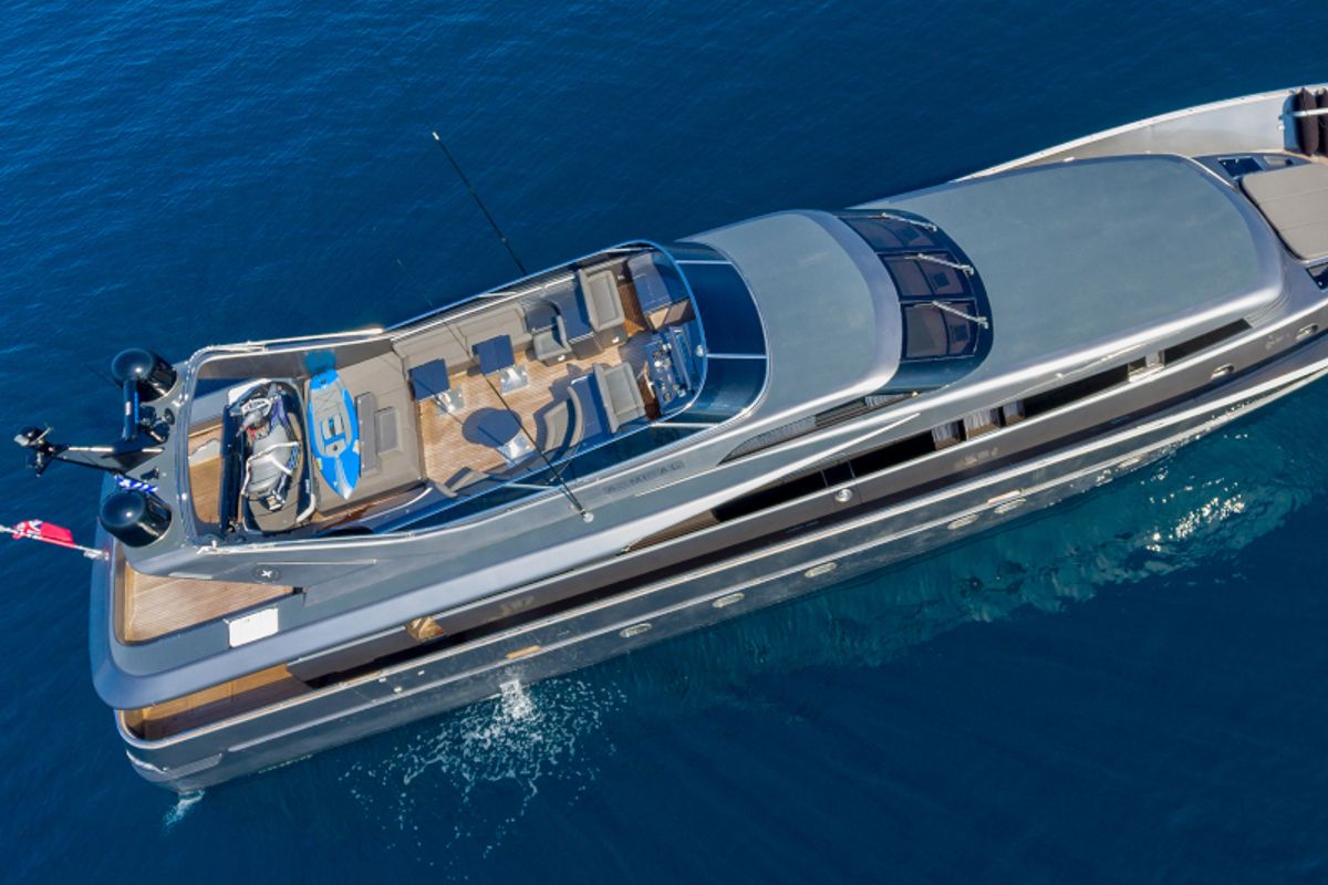Exterior view of SUMMER FUN, a Admiral Yachts Admiral 101 yacht at Athens, Greece