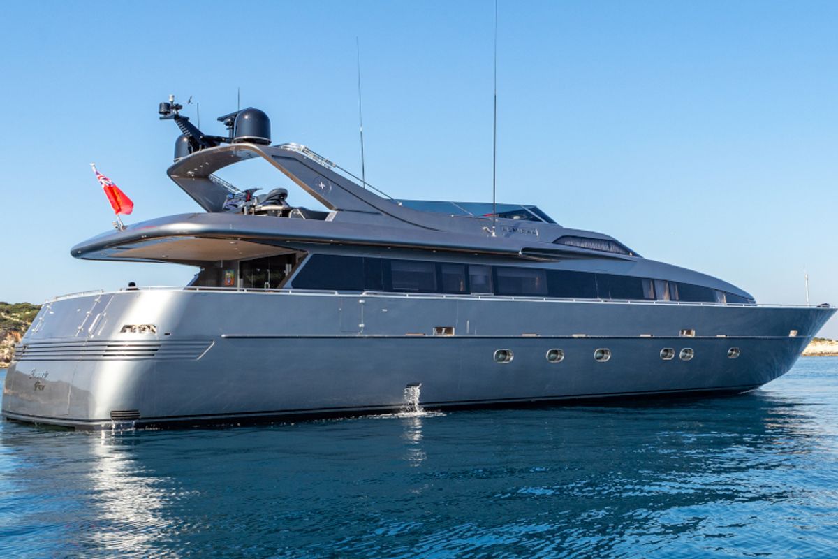 Exterior view of SUMMER FUN, a Admiral Yachts Admiral 101 yacht at Athens, Greece