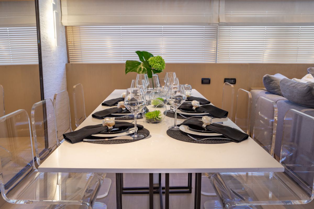 Salon of SUMMER FUN, a Admiral Yachts Admiral 101 yacht at Athens, Greece