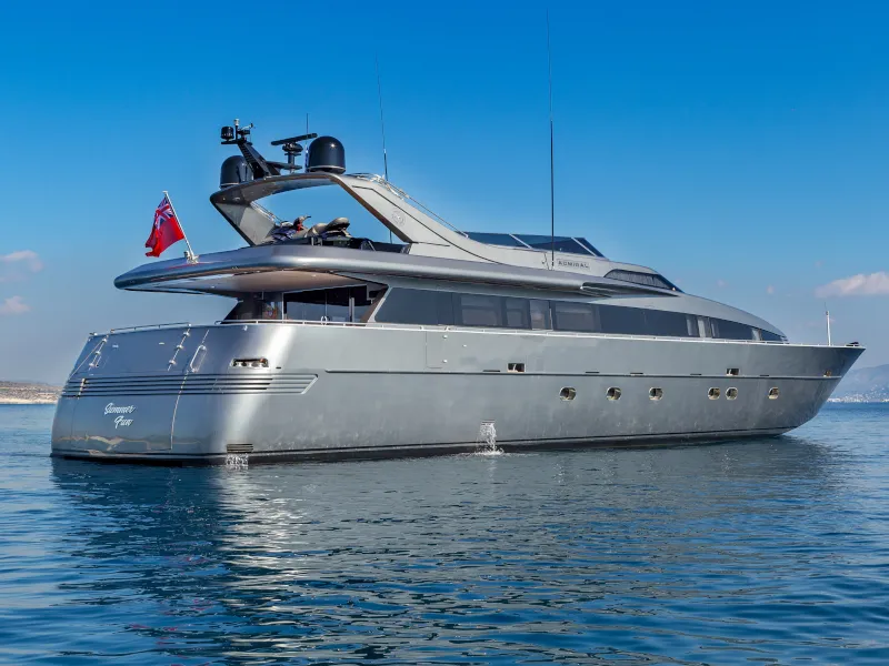 Exterior view of SUMMER FUN, a Admiral Yachts Admiral 101 yacht at Athens, Greece