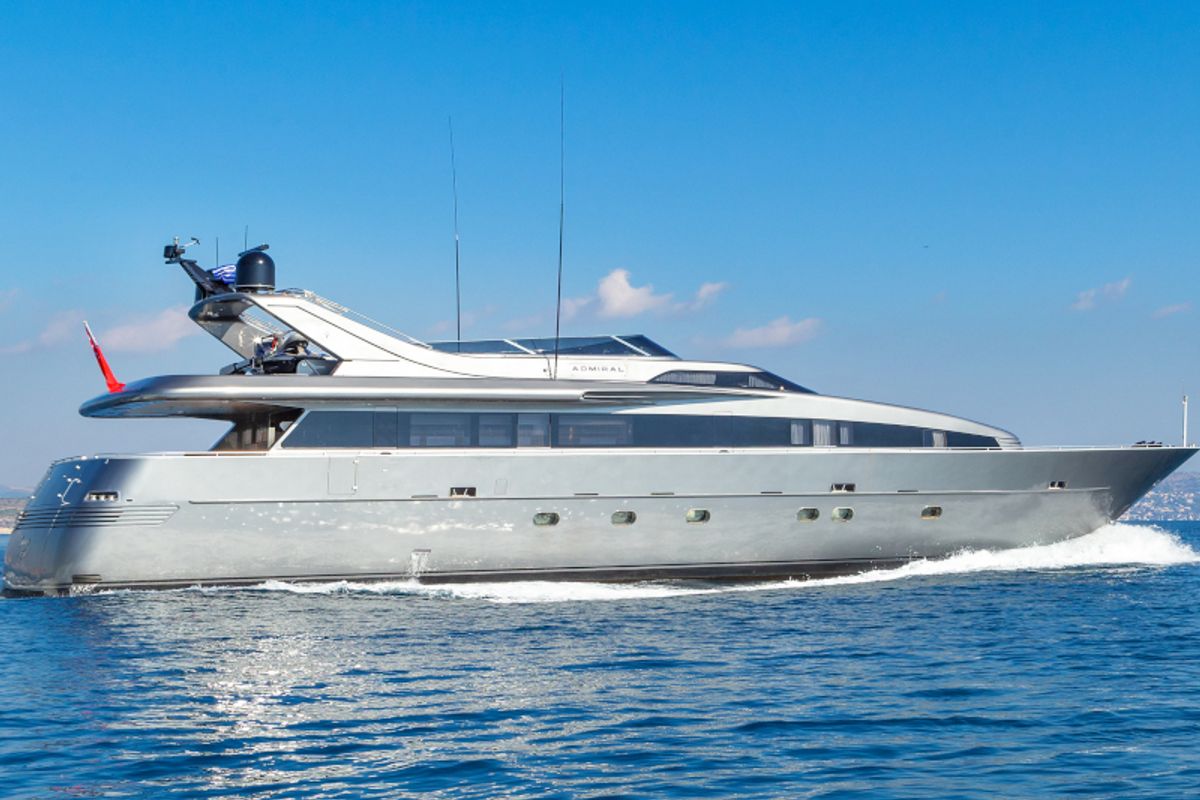 Exterior view of SUMMER FUN, a Admiral Yachts Admiral 101 yacht at Athens, Greece