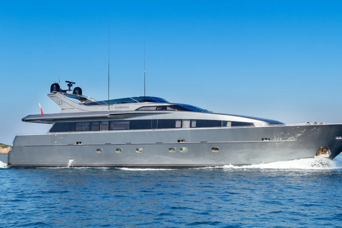 Exterior view of SUMMER FUN, a Admiral Yachts Admiral 101 yacht at Athens, Greece